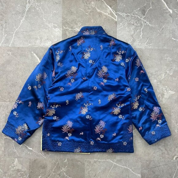 Whitby Kimono Womens Small Reversible Jacket Embroidered Coat Asian Japanese - Picture 3 of 10